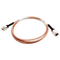 Fabricant UHF mâle PL259 Plug RG400 Pigtail Jumper Extension Cable Assembly avec conducteur en cuivre pour applications RF