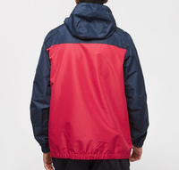 Sweat à capuche vintage pour l'extérieur avec demi-fermeture éclair poche à rabat imperméable fermeture éclair anorak coupe-vent veste de course