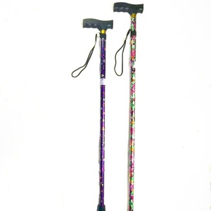 Canne de marche pliante Cleye en alliage d'aluminium, 5 sections, poignée carrée épaissie pour personnes âgées, randonnée en plein air - Product Image 3