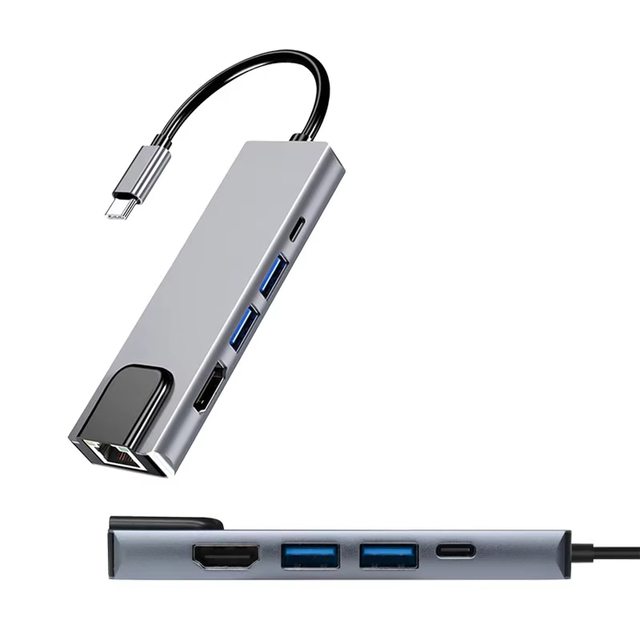 Wholesale Hub Docking Station USB 3.0 Type C Gigabit Adapter for Laptop Wired Computer Accessory