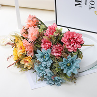 Centre de table en fleurs artificielles de corail Dahlia en soie, hautement modernes et écologiques, pour décoration de mariage, de maison et de photographie extérieure MY-Coral