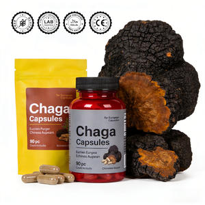 Cápsulas de Chaga Orgánica, Concentrado Puro, Recetas Personalizadas, Marca Privada, ODM, OEM, Certificación HALAL, KOSHER y USDA - Product Image 1