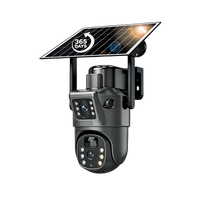 Caméra solaire 4G la plus vendue A601, double objectif, WiFi 4G, caméra PTZ extérieure CCTV avec suivi automatique des personnes, application V380