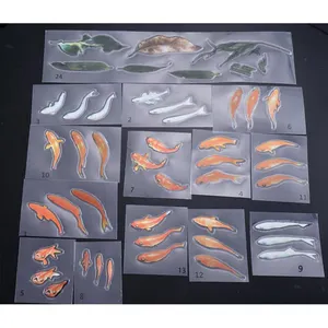 13金鱼3D透明膜贴纸适用于树脂艺术3D树脂锦鲤画树脂混合设计