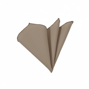 ผ้าเช็ดหน้าผู้ชายสีเบจลายกาแฟนม ขนาดเดียว สีเดียว มีกระเป๋า - Product Image 2