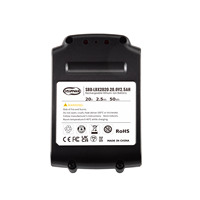 Batterie de perceuse sans fil rechargeable 20V pour remplacement LBX2020, batterie d'outil électrique 2.5AH