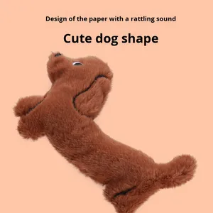 لعبة قطط تفاعلية داخلية على شكل كلب داشهند لطيف محشوة بالنعناع البري مع ورق صوتي - Product Image 4