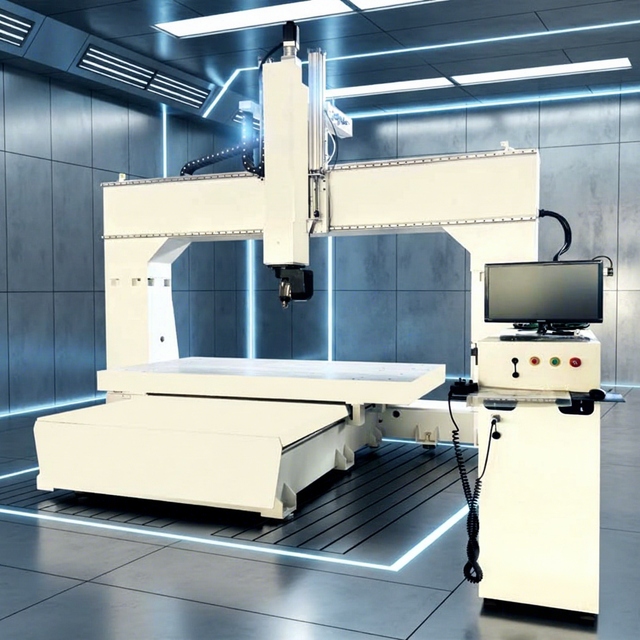 CNC 5 Axis 3D Engraving Machine 5 Axis Cnc Router Machine Woodworking 360 Degree Swing Head 5 Axis CNC Router for Foam Mould