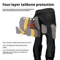 Pantalon de ski rembourré en Kevlar XRD avec protection antichoc pour le coccyx, les hanches et les genoux, couche de compression pour snowboard et motocross