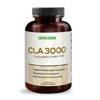 CLA 3000 Acide Linoléique Conjugué Gélules Végétaliennes Supplément de Gestion du Poids Sain pour Adultes Marque Privée OEM Certifié GMP