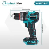 Perceuse à percussion électrique sans fil YOFIDRA 80N.m 13mm, tournevis sans fil, outils électriques pour briser la glace, pour batterie Makita 18V