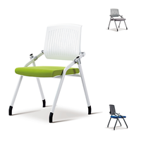 Chaise de réunion empilable pour salle de conférence et de formation, fourniture d'usine de mobilier de bureau moderne