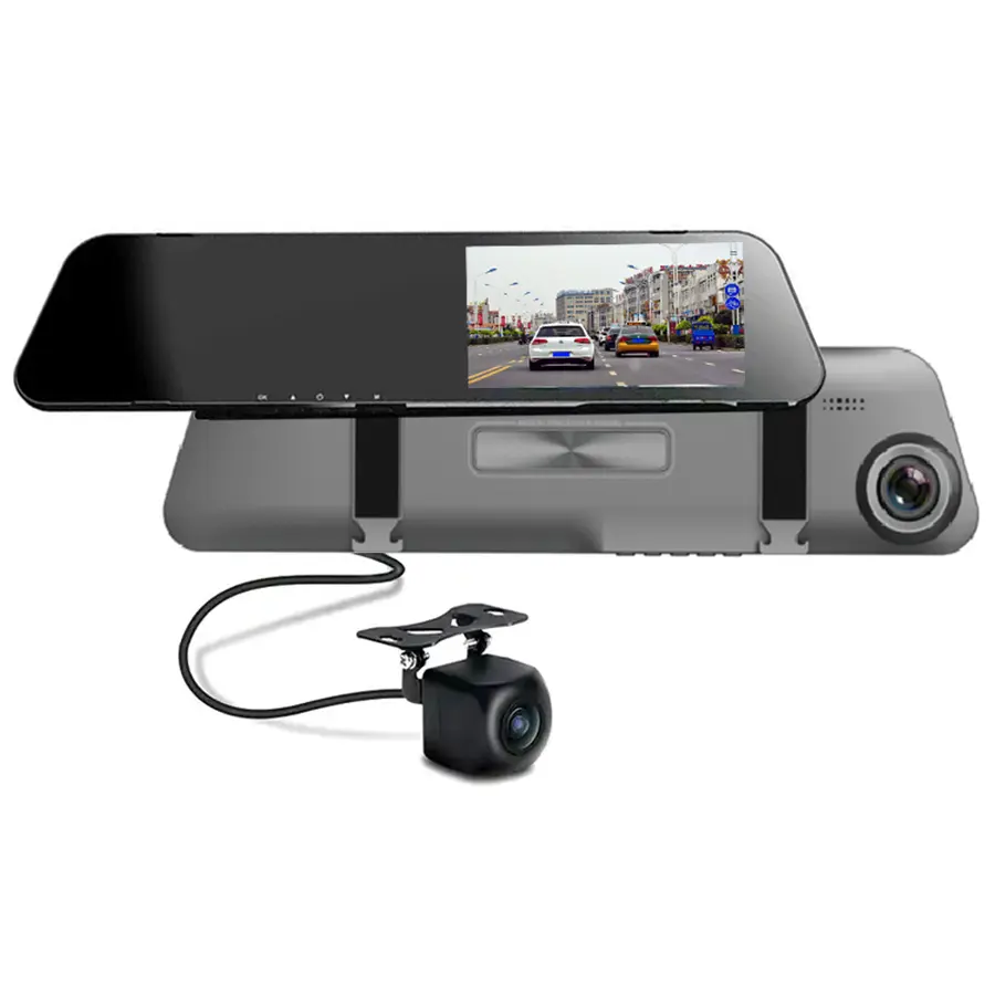 Großhandel Dash Cam 1080p 2.5D Nachtsicht Dashcam Video recorder Kamera Auto Black Box Dual Lens Rückspiegel Kamera