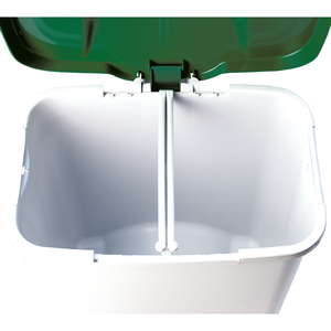 Pedalbin Eco Pattumiera a pedale da 50 litri. Bianco. - Product Image 2