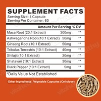 Extrait de racine de maca naturel Vitahealthy OEM/ODM, conçu pour le bien-être quotidien et le soutien de la vitalité à base de plantes, capsules de maca