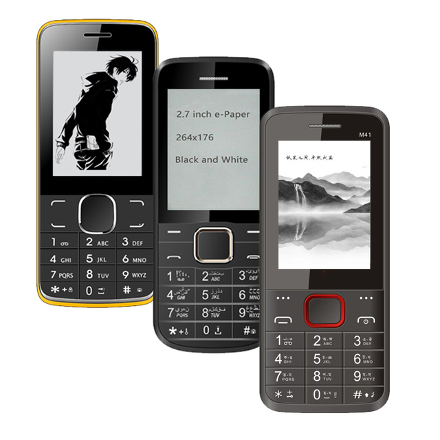 Customize Development 4g Eink Screen Volte Mobile Phone Oem E Ink Screen Lte 4g Keypad Phone Odm E-ink Cellphone Manufacturer