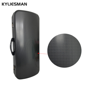 Estuche Doble Resistente a los Arañazos <span class=keywords><strong>de</strong></span> Fibra <span class=keywords><strong>de</strong></span> Carbono Compuesta para Violín y <span class=keywords><strong>Viola</strong></span>, con Resistencia a la Presión y Portabilidad - Negro Sereno - Product Image 1