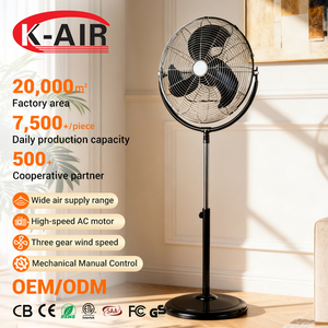 Factory Direct Hersteller Stand ventilator Industrie ventilator Gewerblicher elektrischer Metall mechanischer Sockel 18 Zoll Luftkühl ventilator 110W - Product Image 1