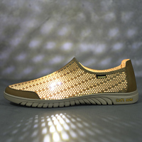 Mocassins pour hommes Chaussures Penny Mocassins Bas à enfiler Tissu Air Mesh Marche Chaussures Baskets Homme Léger Été Respirant