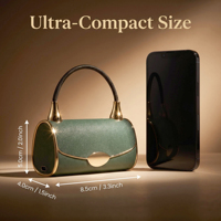 Batterie externe mini sac à main 10000 mAh, artisanat en cuir de qualité supérieure, charge rapide 22,5 W, capacité de la batterie 10000 mAh