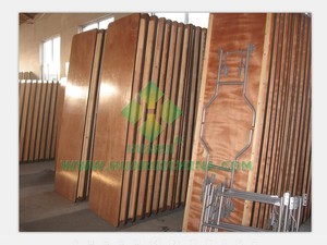 Dîner mariage jardin <span class=keywords><strong>table</strong></span> rectangulaire en bois banquet <span class=keywords><strong>table</strong></span> d'extérieur pliante en bois <span class=keywords><strong>fer</strong></span> commercial - Product Image 2