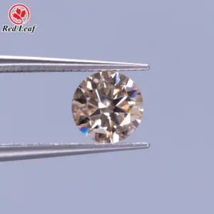 Redleaf gems Excellent Quality round Loose Moissanite GRA certificate colore Moissanite Diamonds real and plated color