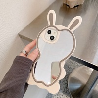 WOWCASE – jolie coque de téléphone miroir pour iPhone 14 Pro Max filles maquillage femme Selfies étuis de téléphone portable pour iPhone 13 Pro Max