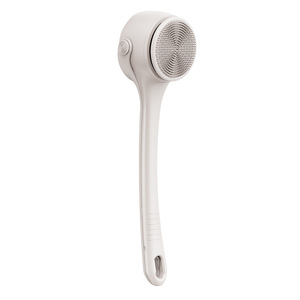 Dual Handle Electric <b>Shower</b> <b>Brush</b> with Battery Power Waterproof Design <b>for</b> Facial Exfoliation & <b>Back</b> Massage - Product Image 5