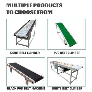 Model konveyör bant Mini konteyner yükleme en uzun resim mobil sistem Cleated 50 metre inclinecustom özel bantlı konveyörler - Product Image 4