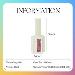 Vendeeni 36 Couleurs Cat Eye Gel Vernis Ensemble Oem Marque Privée <span class=keywords><strong>Diamant</strong></span> Paillettes Disco Uv Gel Vernis À Ongles Ensemble Fournitures - Product Image 3