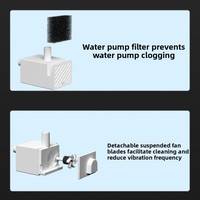 Distributeur d'eau intelligent pour animaux de compagnie de haute qualité, fontaine à eau pour chat avec conception détachable pour chiens et chats