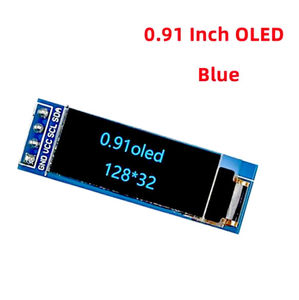 0.91 นิ้ว OLED โมดูลสีขาว/สีฟ้า 128X32 จอแสดงผล LCD LED การสื่อสารแบบ IIC เข้ากันได้กับ 3.3v-5V - Product Image 2