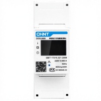 Compteur numérique monophasé CHINT DDSU666 sur rail DIN 230V 80A 1.5(6)A Modbus RS485 Affichage numérique 0-99999kWh