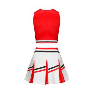 Conjunto de Uniforme de <span class=keywords><strong>Animadora</strong></span> para Niñas, 2 Piezas, Color Beige, <span class=keywords><strong>Disfraz</strong></span> de <span class=keywords><strong>Animadora</strong></span> para Equipo de Baile - Product Image 6