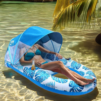 Détachable maille inclinable boisson porte-gobelet gonflable adulte ponton flottant parasol hamac piscine ride-ons