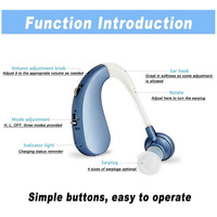 Audífonos LingDong con Carga USB, Amplificador de Sonido BTE, Cancelación de Ruido, Mini, para Personas Mayores, Potenciador de Sonido, Venta al Por Mayor de Fábrica, OEM
