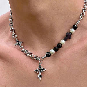 Pendentif hip-hop personnalisé en acier inoxydable 316L, collier pour homme, bijoux fins, colliers croix tendance pour homme et femme - Product Image 5