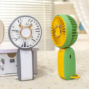 Portable Rechargeable Handheld Fan With Clip Foldable <b>Battery</b> <b>Operated</b> 5W DC Motor For Outdoor Indoor Use - Product Image 2