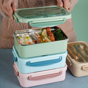 Wholesale 304 Stainless Steel Single Compartment Insulated <b>Lunch</b> <b>Box</b> Microwave Oven Compatible Student <b>Work</b> Lunchbox for Girls - Product Image 1
