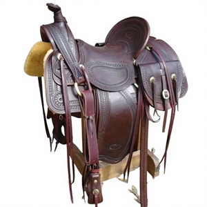 Silla de Montar Inglesa de Cuero Natural BS International, Estilo Country, con Estructura de Madera, Sostenible y Cómoda, en Caja - Product Image 6