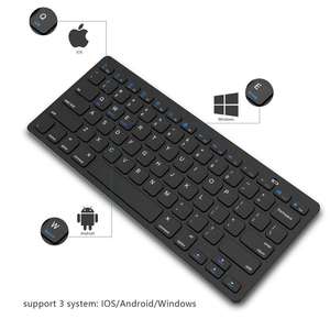 Clavier Bluetooth portable en plastique OEM personnalisé sans fil avec grandes touches jaunes et noires, 78 touches - Product Image 5