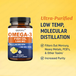 Oem/ODM nhà máy giá bán buôn số lượng lớn Omega 3 cá dầu Softgels 1000mg 1200mg biển sâu DHA EPA chanh có hương vị thảo dược bổ sung - Product Image 4