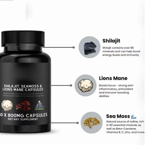 Suplementos de Shilajit del Himalaya para Hombres, Resina Cruda de Shilajit, Extracto Mineral Natural de Plantas en Polvo, Ingrediente de Grado Alimenticio, Cápsulas Herbales - Product Image 3