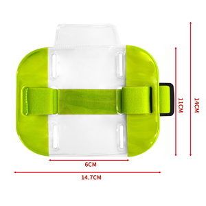 Brazalete Elástico Personalizado para Tarjetas de Identificación, Portaetiquetas con Nombre, Vertical, 10x6cm, Impresión en Serigrafía, a la Moda - Product Image 1