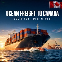 Agent de transport maritime Chine-Canada LCL FCL DDP Porte-à-Porte Service de fret maritime Sorel Conteneurs 20HQ 40HQ