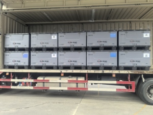 Kho lưu trữ số lượng lớn có thể gập lại Pallet <span class=keywords><strong>container</strong></span> với tái sử dụng đóng mở thiết kế cho lớn gói vận chuyển giao thông vận tải - Product Image 3