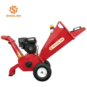 SINOLINK 6.5hp odun parçalayıcı ahşap kesme makinesi ahşap parçalayıcı mulcher