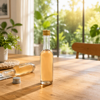 Mini bouteilles de vin en verre avec bouchon à vis pour whisky, liqueurs et spiritueux - Finition estampée à chaud