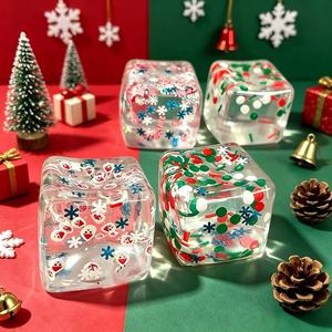 Fournitures de Noël : Jouet à presser Flocon de Neige NeeD0h Style Glaçon, Squishy Maltose, Gadget pour Enfants, Tendance Tik Tok 2026 - Product Image 1