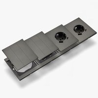 Interruptores y Enchufes de Pared WESA Ultrafinos con Botón Pulsador EU de 1/2/3 Vías con Enchufe USB Tipo C, Combinación Libre, Diseño Moderno de Lujo